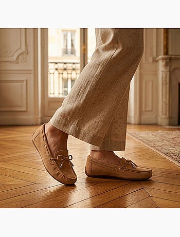 OZABI Mocassins Femme Lacet Daim Bobo Chic 3 Coloris