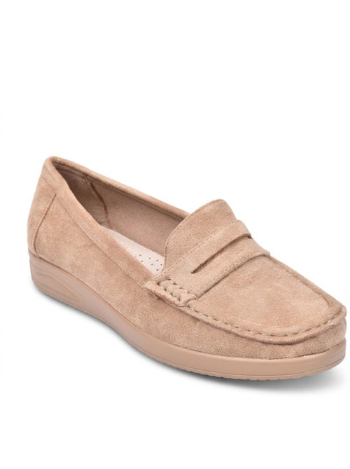 OZABI Mocassins Femme Penny Loafer Daim Confort - Kiabi OZABI Mocassins Femme Penny Loafer Daim Confort - Kiabi