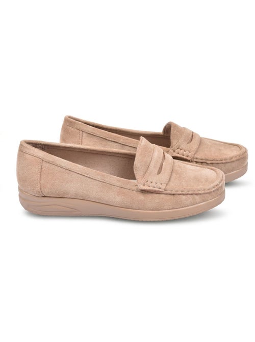 OZABI Mocassins Femme Penny Loafer Daim Confort - Kiabi OZABI Mocassins Femme Penny Loafer Daim Confort - Kiabi