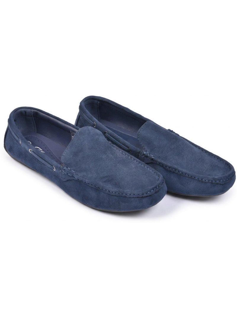 OZABI Mocassins Homme Été Bateau Nubuck Souple Bleu marine - Kiabi