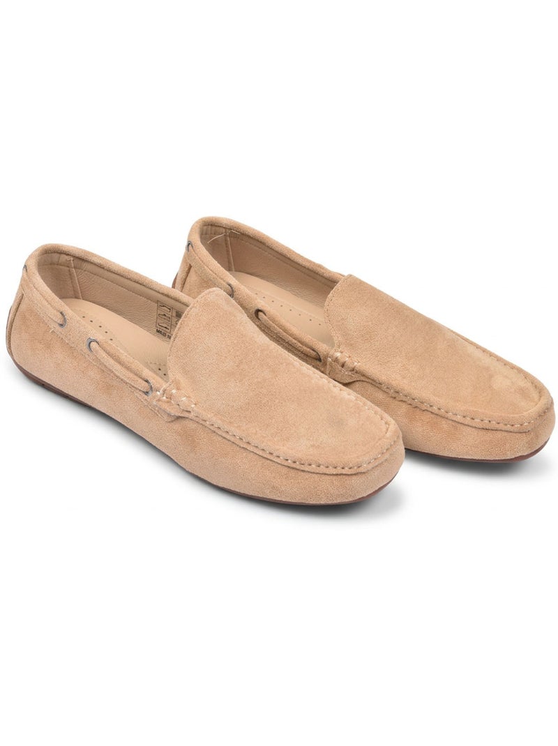 OZABI Mocassins Homme Été Bateau Nubuck Souple Taupe - Kiabi