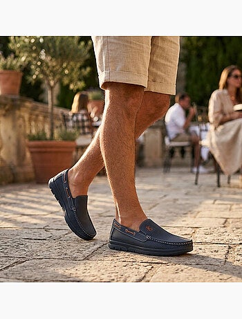 OZABI Mocassins Homme Microperforés Confort Été Semelle Crantée