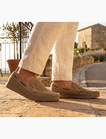 OZABI Mocassins Homme Microperforés Confort Été Semelle Crantée
