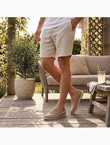 OZABI Mocassins Homme Microperfores Premium Slip On Confort