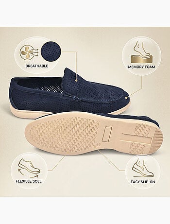 OZABI Mocassins Homme Microperfores Premium Slip On Confort