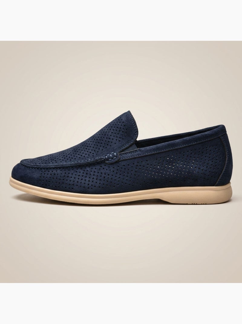 OZABI Mocassins Homme Microperfores Premium Slip On Confort Bleu marine - Kiabi