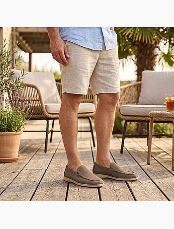 OZABI Mocassins Homme Microperfores Premium Slip On Confort