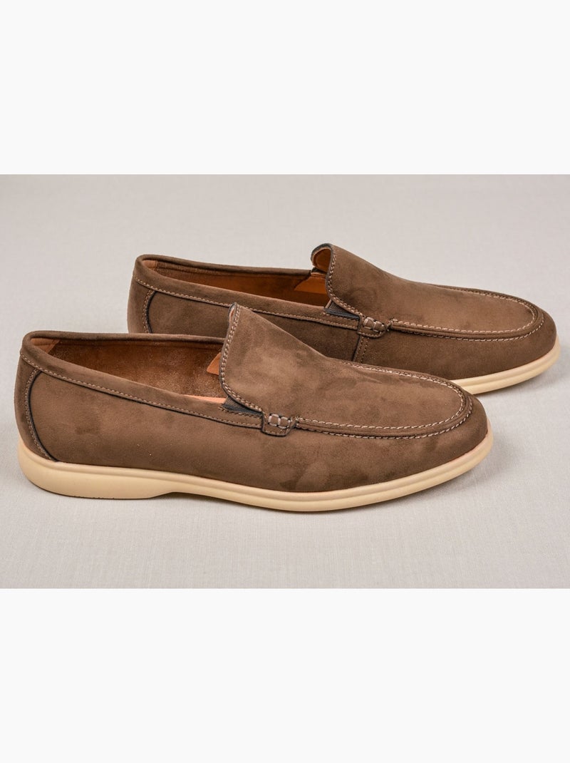 OZABI Mocassins Homme Premium Suédine Confort Slip-On Marron - Kiabi