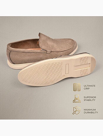 OZABI Mocassins Homme Premium Suédine Confort Slip-On