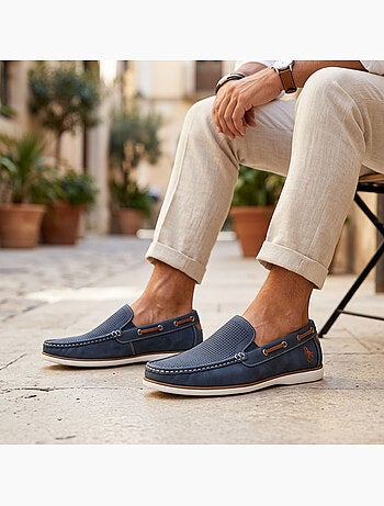 OZABI Mocassins homme respirants perforés confort été
