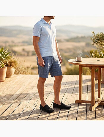 OZABI Mocassins Homme Ville Confort Slip-On Nubuck Souple