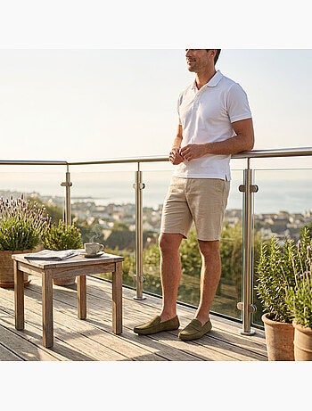 OZABI Mocassins Homme Ville Confort Slip-On Nubuck Souple