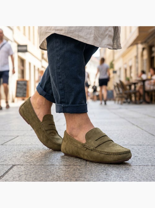 OZABI Mocassins Homme Ville Confort Slip-On Nubuck Souple - Kiabi