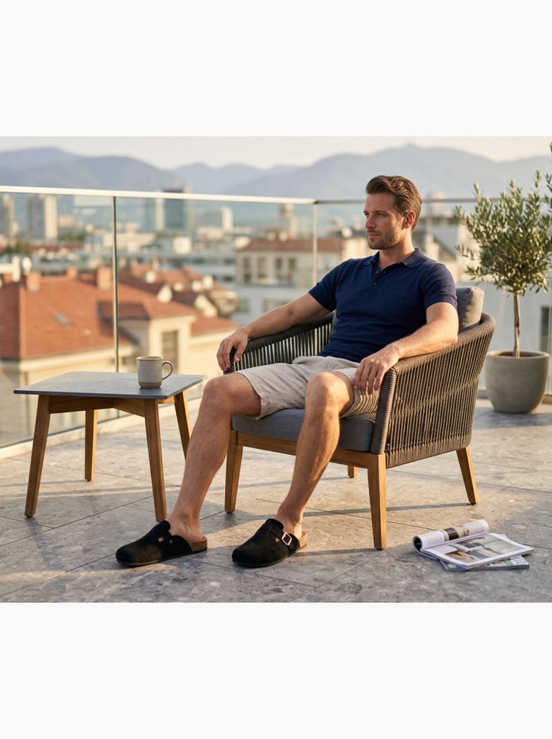 OZABI Mules Sabots Homme Confort Ergonomique Boucle Réglable Noir - Kiabi