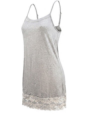 OZABI Nuisette Kimono Femme Dentelle Florale Viscose Loungewear 2 Pièces