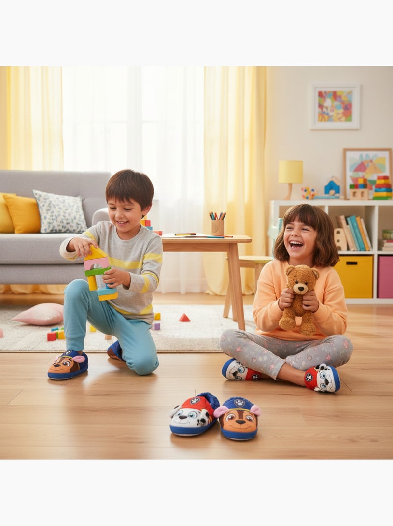 OZABI Pack 2 Paires Chaussons Enfant Pat Patrouille Antidérapants Bleu - Kiabi