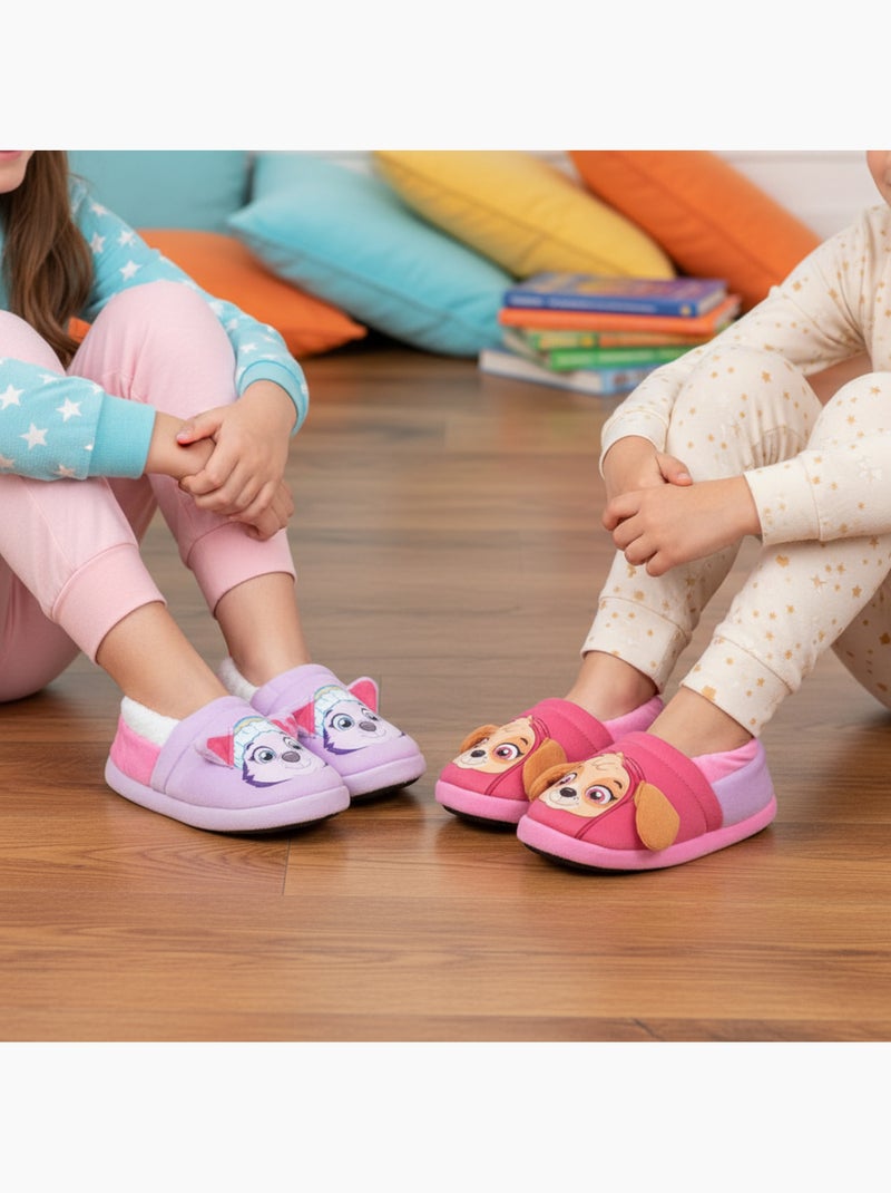 OZABI Pack 2 Paires Chaussons Enfant Pat Patrouille Antidérapants Rose - Kiabi