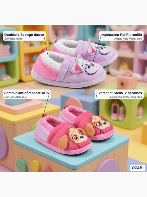 OZABI Pack 2 Paires Chaussons Enfant Pat Patrouille Antidérapants - Kiabi OZABI Pack 2 Paires Chaussons Enfant Pat Patrouille Antidérapants - Kiabi