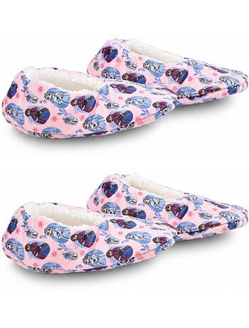 OZABI Pack 2 Paires Chaussons Fille Disney Fourrés Antidérapants