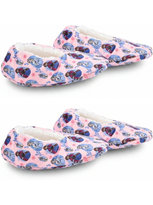 OZABI Pack 2 Paires Chaussons Fille Disney Fourrés Antidérapants - Kiabi