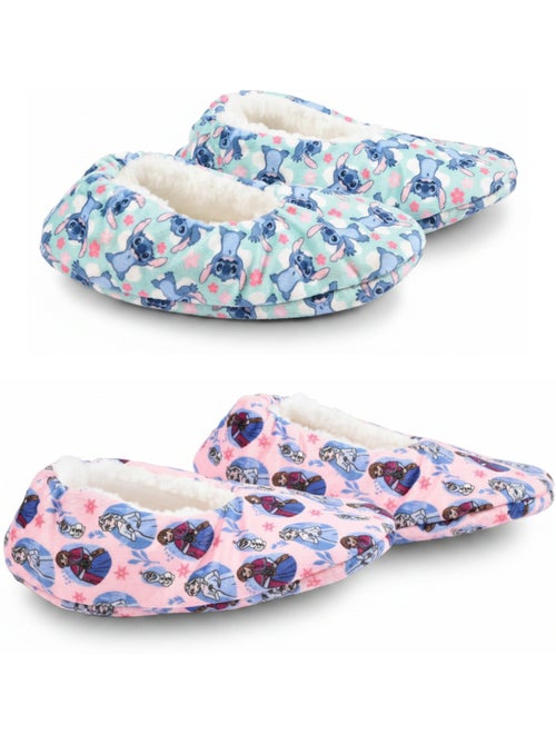 OZABI Pack 2 Paires Chaussons Fille Disney Fourrés Antidérapants - Kiabi OZABI Pack 2 Paires Chaussons Fille Disney Fourrés Antidérapants - Kiabi
