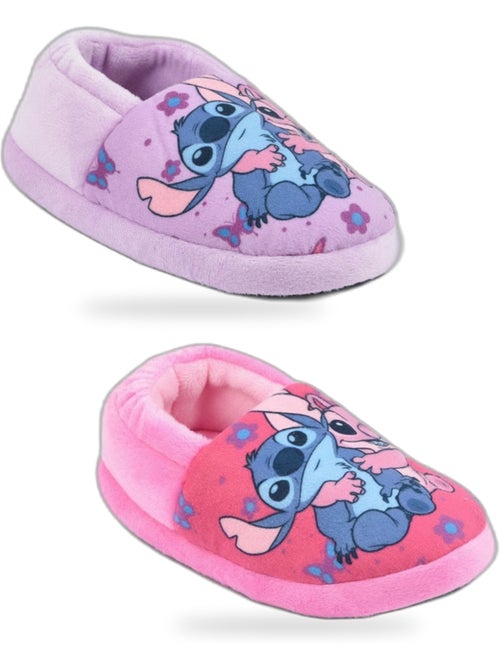 OZABI Pack 2 Paires Chaussons Fille Disney Stitch Fourrés Antidérapants - Kiabi OZABI Pack 2 Paires Chaussons Fille Disney Stitch Fourrés Antidérapants - Kiabi