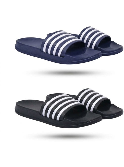 OZABI Pack 2 Paires Claquettes Enfant EVA Antidérapante - Kiabi