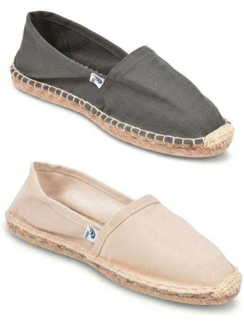 OZABI Pack 2 Paires Espadrilles Homme Semelle Corde Jute - Kiabi