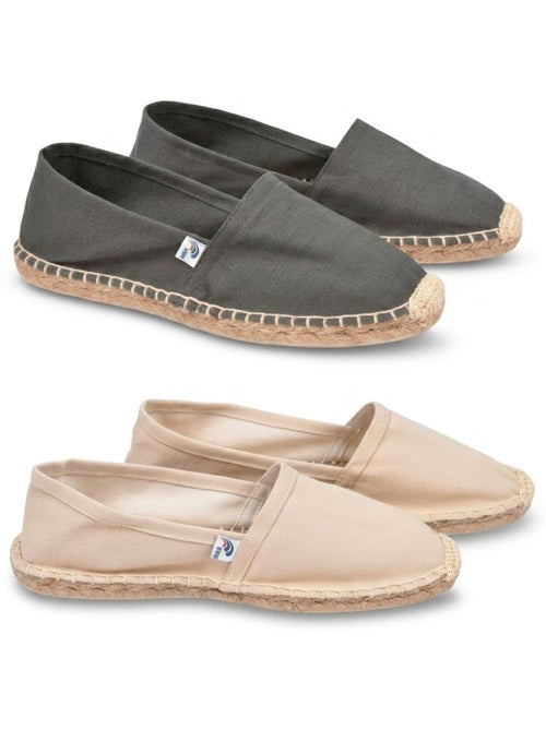 OZABI Pack 2 Paires Espadrilles Homme Semelle Corde Jute - Kiabi