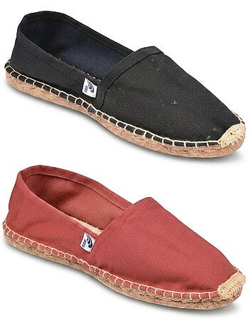 OZABI Pack 2 Paires Espadrilles Homme Semelle Corde Jute