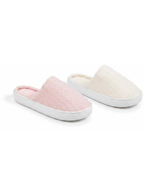 OZABI Pack 2 Paires Mules Femme Semelle Nuage Doublure Éponge - Kiabi