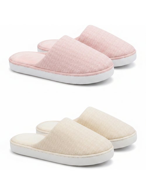 OZABI Pack 2 Paires Mules Femme Semelle Nuage Doublure Éponge - Kiabi