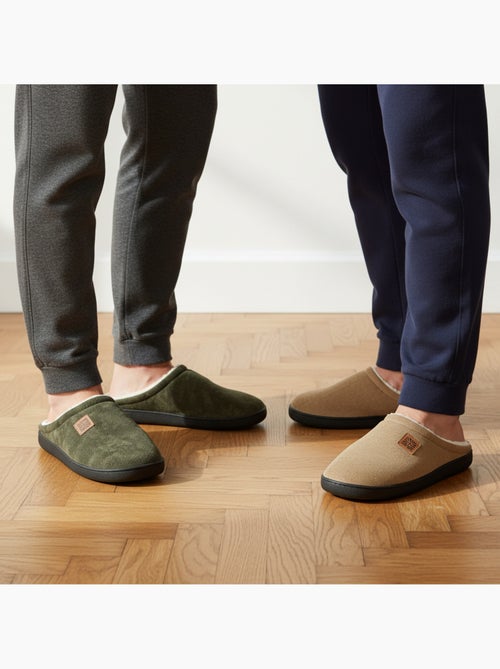 OZABI Pack 2 Paires Mules Homme Velours Côtelé Doublure Éponge - Kiabi