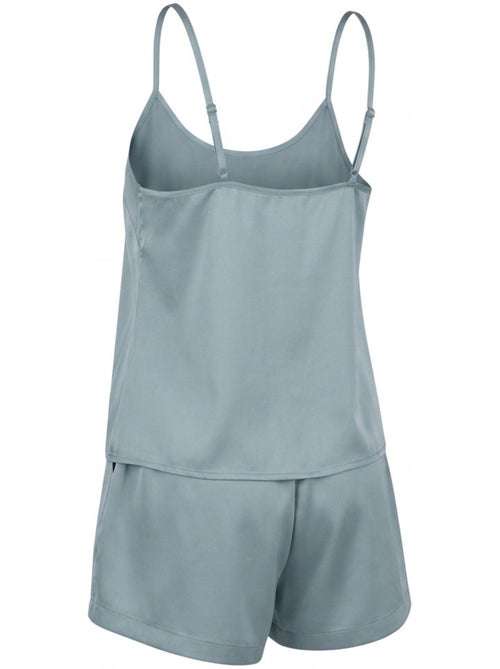 Ozabi pack 2 pyjamas courts femme, débardeur satiné et short 2 poches - Kiabi Ozabi pack 2 pyjamas courts femme, débardeur satiné et short 2 poches - Kiabi