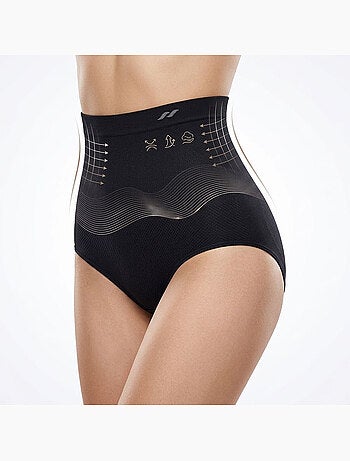 OZABI Pack Culotte Gainante Femme Lot 4 Taille Haute Ventre Plat