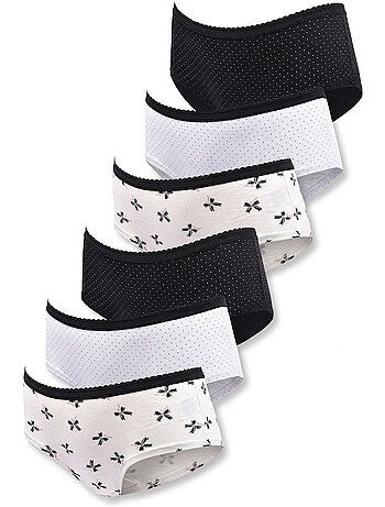 OZABI Pack Culottes Fille Coton - Lot de 6