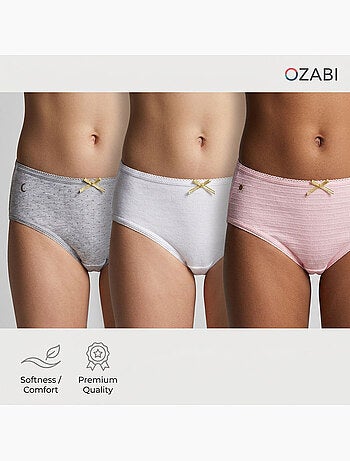 OZABI Pack Culottes Fille Coton - Lot de 6