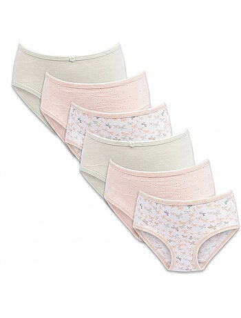 OZABI Pack Culottes Fille Coton - Lot de 6