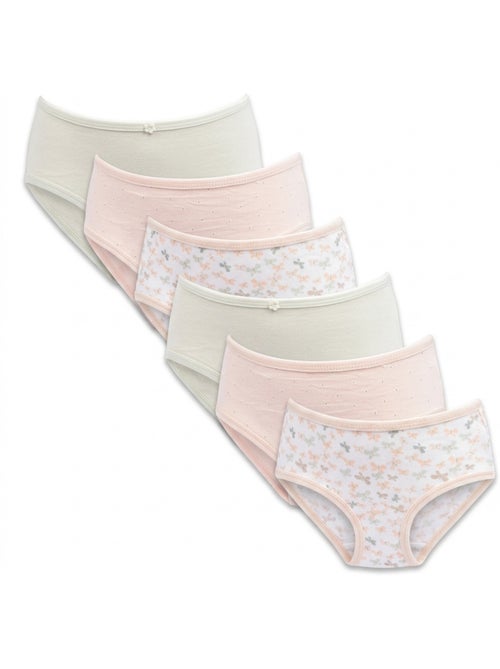 OZABI Pack Culottes Fille Coton - Lot de 6 - Kiabi OZABI Pack Culottes Fille Coton - Lot de 6 - Kiabi