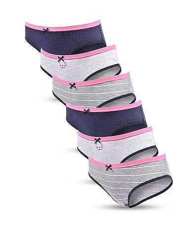OZABI Pack Culottes Fille Coton - Lot de 6