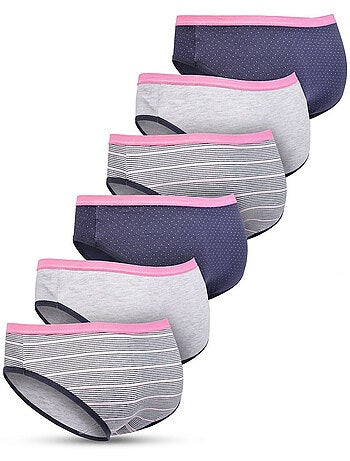 OZABI Pack Culottes Fille Coton - Lot de 6