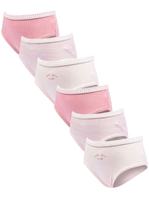 OZABI Pack Culottes Fille Coton - Lot de 6 - Kiabi