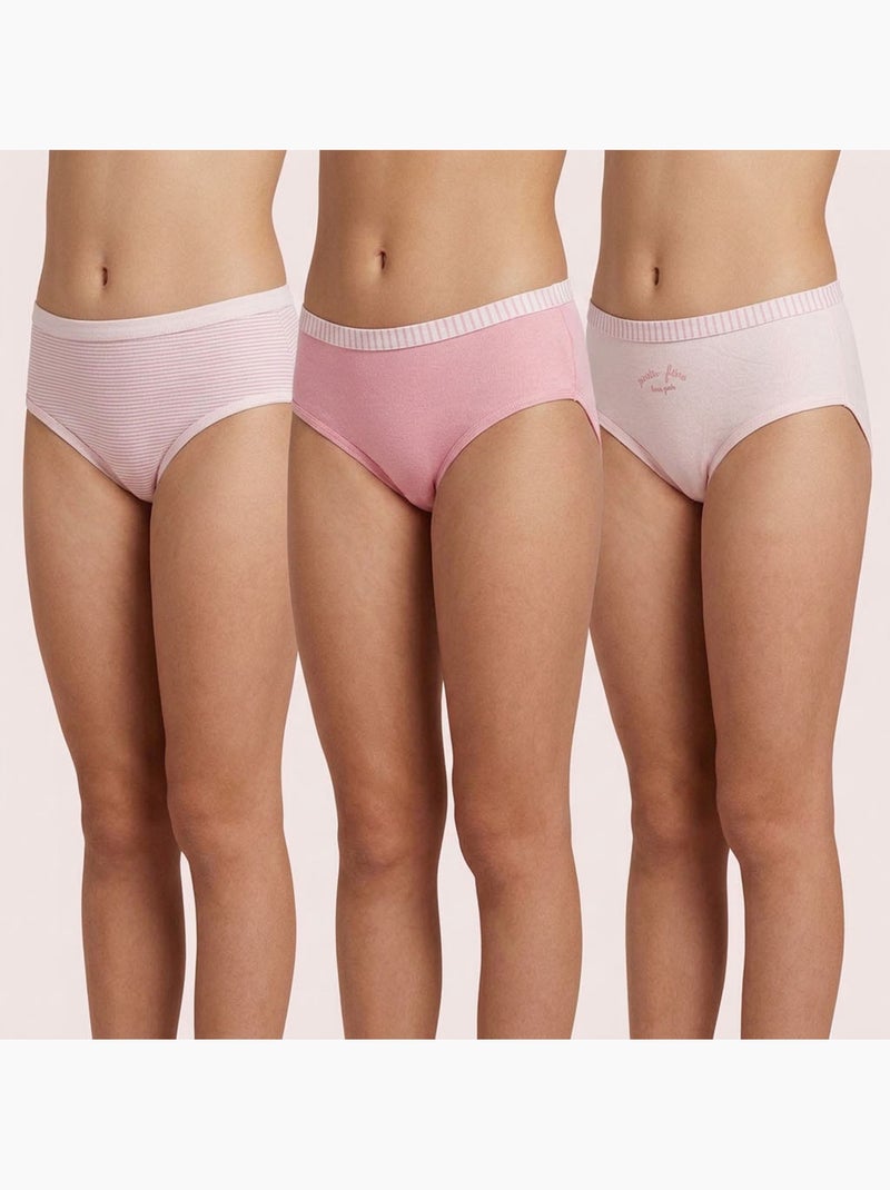 OZABI Pack Culottes Fille Coton - Lot de 6 Rose - Kiabi