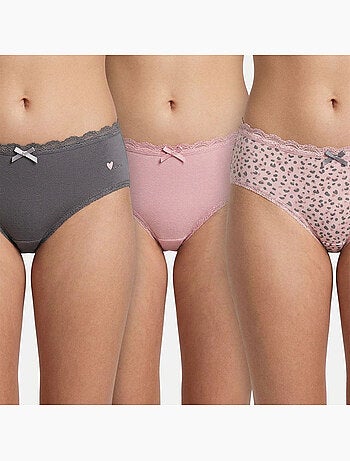 OZABI Pack Culottes Fille Coton - Lot de 6