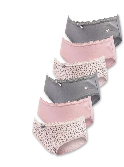 OZABI Pack Culottes Fille Coton - Lot de 6 - Kiabi