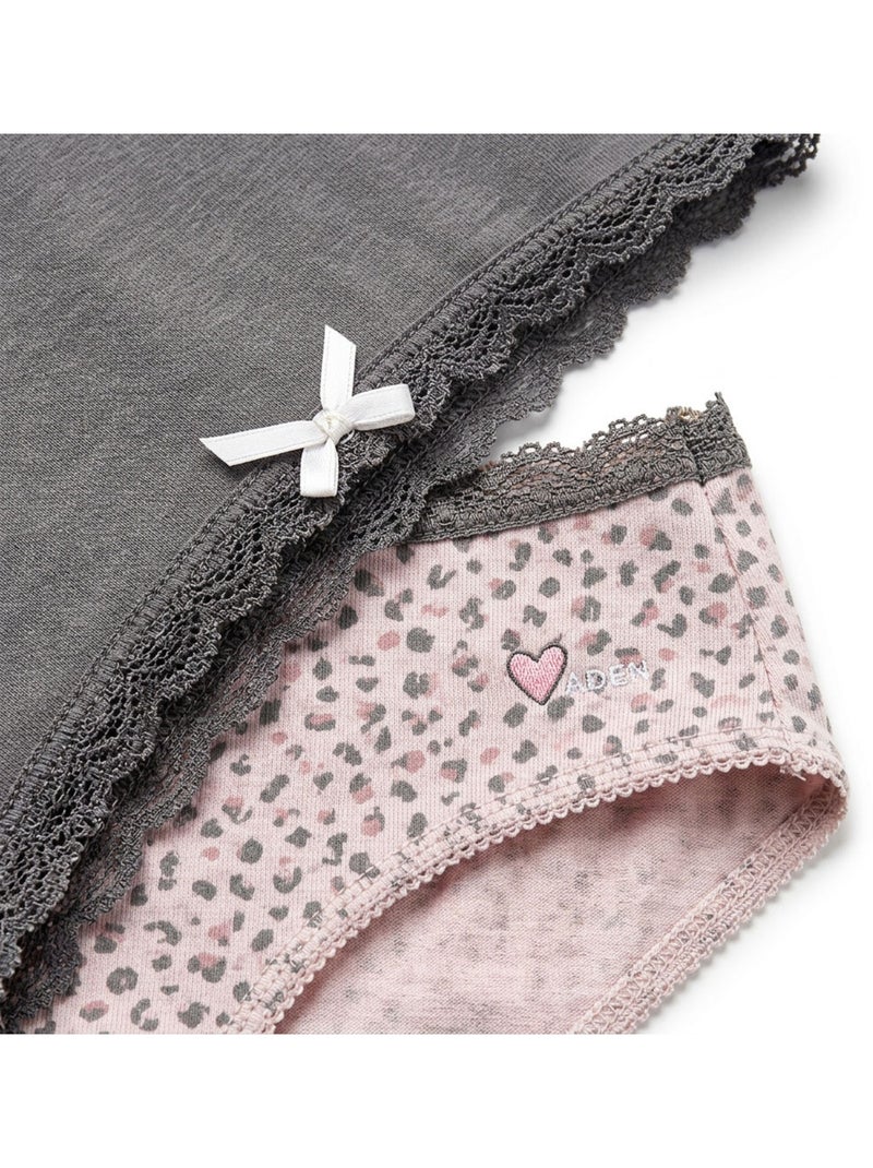 OZABI Pack Culottes Fille Coton - Lot de 6 Rose/Multicolore - Kiabi