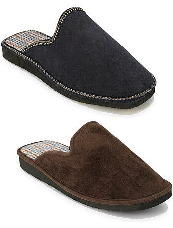Ozabi pack de 2 paires pantoufles mules homme fabriquées en espagne