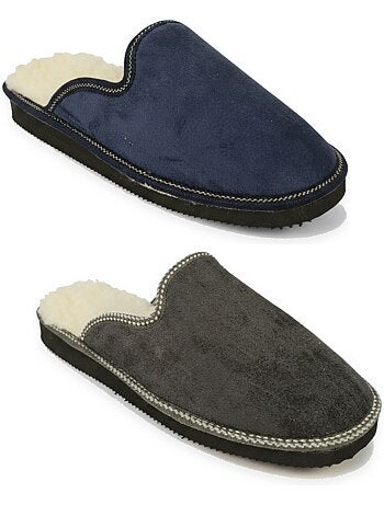 Ozabi pack de 2 paires pantoufles mules homme fabriquées en espagne