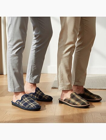 Ozabi pack de 2 paires pantoufles mules homme fabriquées en espagne