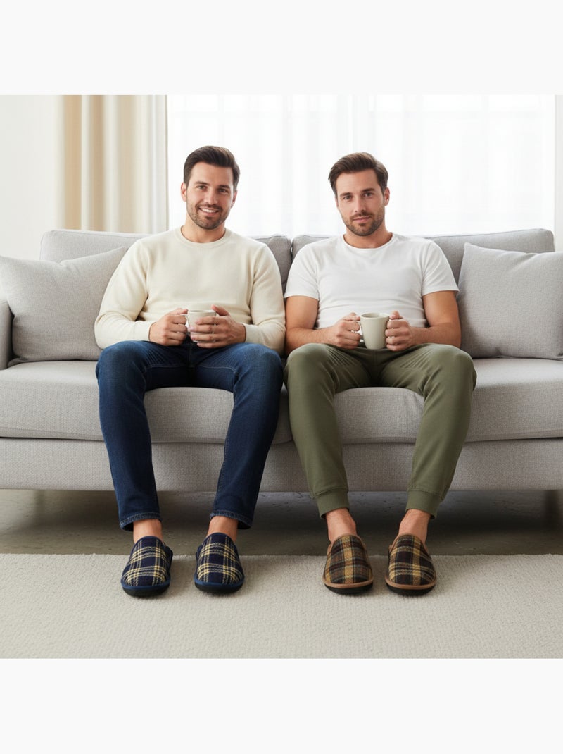 Ozabi pack de 2 paires pantoufles mules homme fabriquées en espagne Multicolore - Kiabi